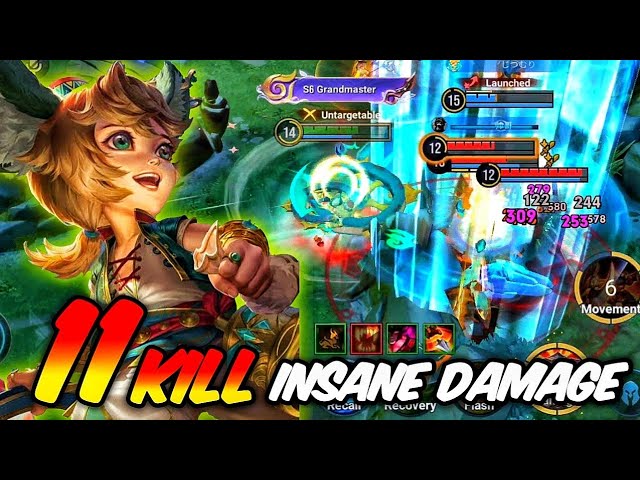 11 Kill !! Fang Insane Damage With Build 100% Critical| HONOR OF KINGS