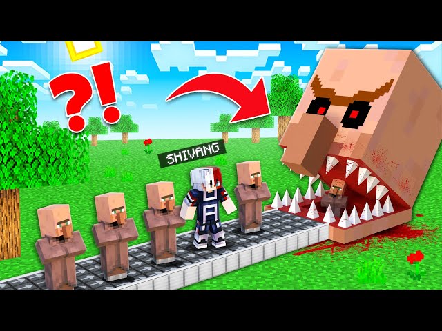 We Found Eating Head Villager In Our Minecraft World!!