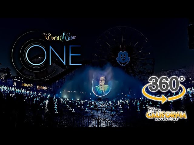 VR 360 World of Color One with Inside Out 2 Full Show 4K Disney California Adventure 2024 08 08