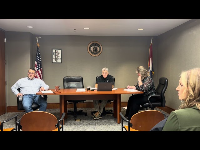 Laclede County Commission Meeting, November 12, 2024: Coroner Standards, Chamber CDT Application