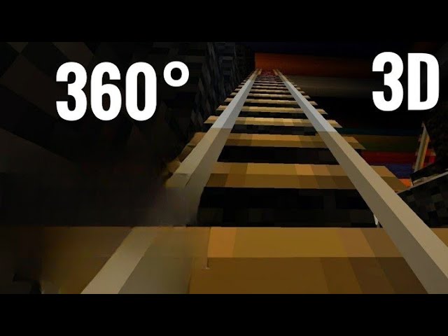 3D VR 360 Immersive Experience Minecraft Virtual Reality Roller Coaster 360° 4K