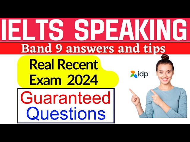 IELTS Speaking Test- Perfect Band 9 | IELTS Speaking Latest  topics for IELTS 2024 with band 9