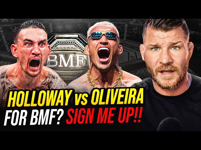 BISPING Reacts: Charles Oliveira vs Max Holloway 2! | BMF TITLE FIGHT! | SIGN ME UP!!