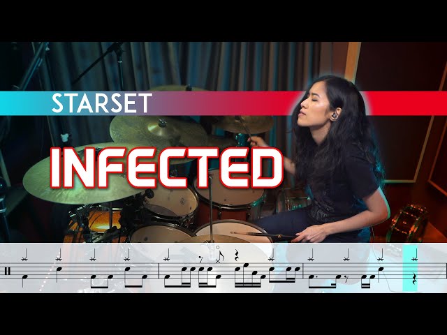 STARSET - INFECTED (drum cover + sheet music!)