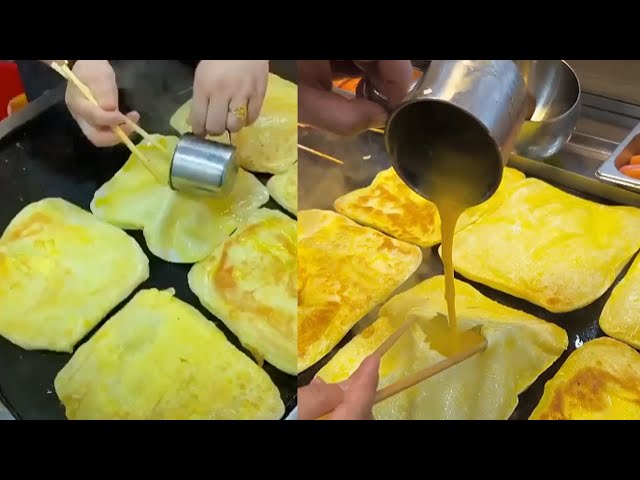 Street food🔥  ten pieces of iron plate instant noodles🍜# Immortal Eating Method of Instant Noodle