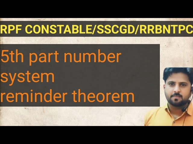 5th part number system #byAvnishChoudhary #rpfconstable #sscgd #upsi #delhipoliceconstable