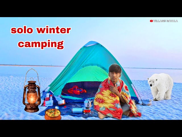 solo winter campin | in high wind | camping in india | camping videos