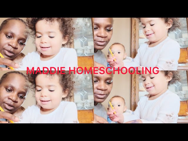 MADDIE HOMESCHOOLING: MUMMY WAS SILENT TODAY #momlife #learning #usaeducation #teaching #toddlers