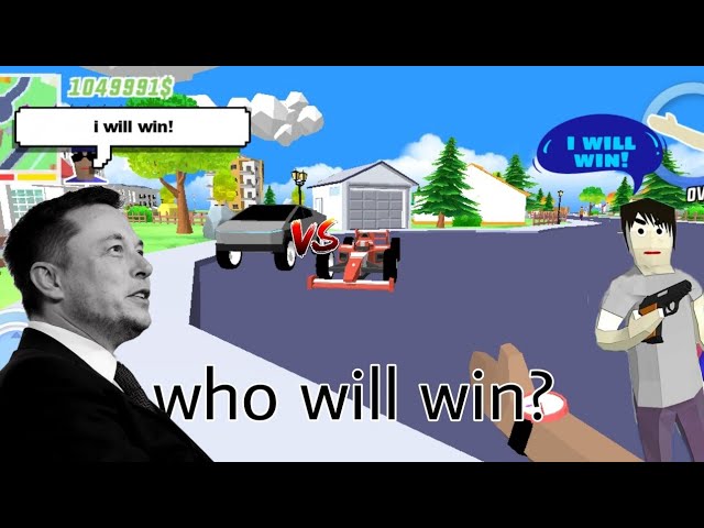 Who Will Win Tesla Cybertruck Vs Formula1 || Dude Theft Wars Challenge