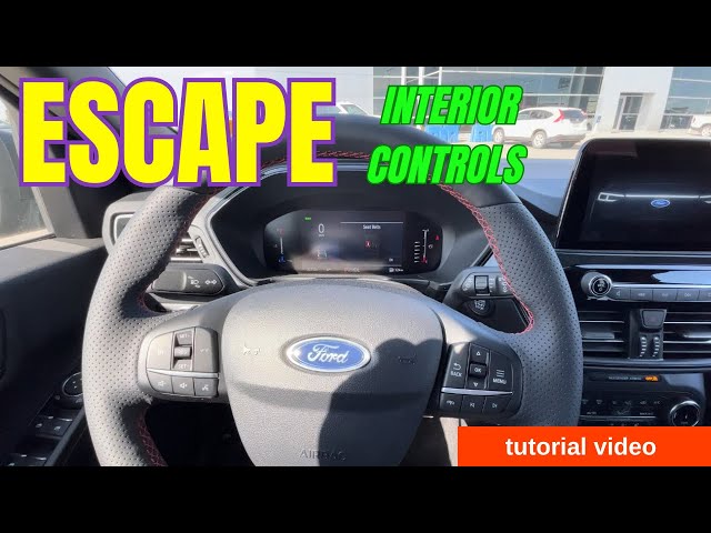 The Ultimate Guide To The 2023 Ford Escape ST-Line Hybrid's Interior Features And Controls