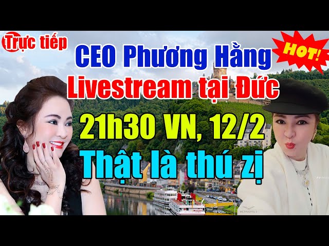 Trực tiếp: CEO Phương Hằng livestream tại Đức 12/2: Sen toả hương, lươn xuống bùn