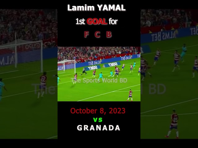 LAMIM YAMAL 1st GOAL for BARCA!!