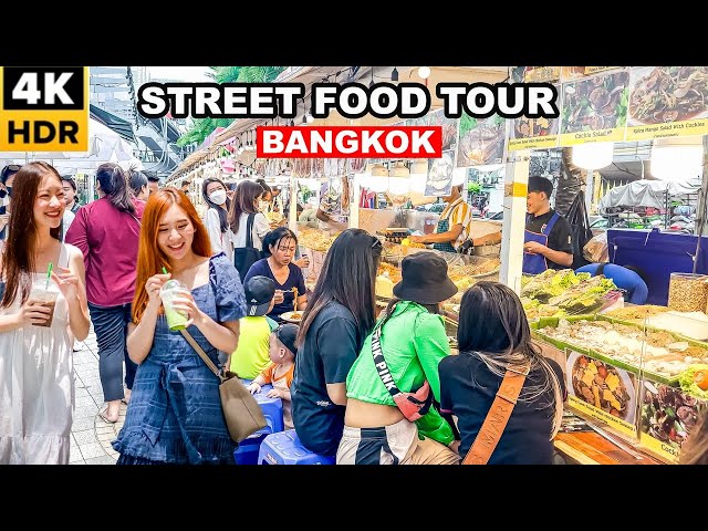 Bangkok Street Food Tour | Platinum Fashion Mall Street market 2023 🇹🇭🍔