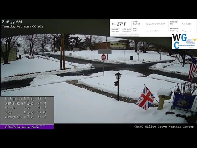 ❄ NO SNOW CAM Willow Grove Weather Center in Pennsylvania LIVE 🇺🇸