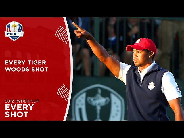 Every Tiger Woods Shot | 2012 Ryder Cup