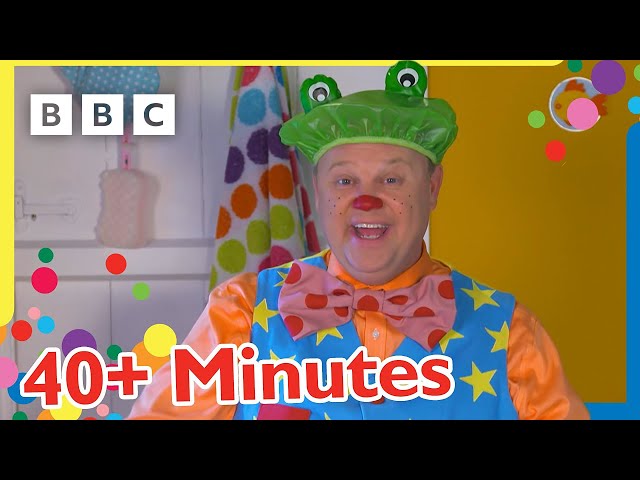 Mr Tumble's Five Little Speckled Frogs Song and more! 🐸 |  40+ Minutes Compilation