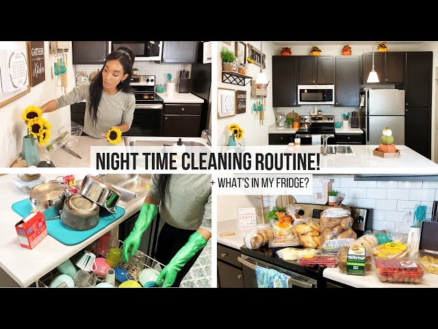 NIGHT TIME KITCHEN CLEANING ROUTINE // CLEAN WITH ME // SAHM