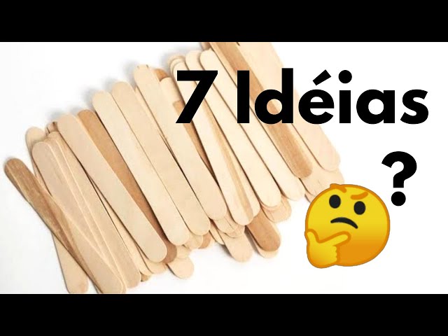 7 IDEIAS INCRÍVEIS COM PALITOS DE PICOLÉ #artesanato