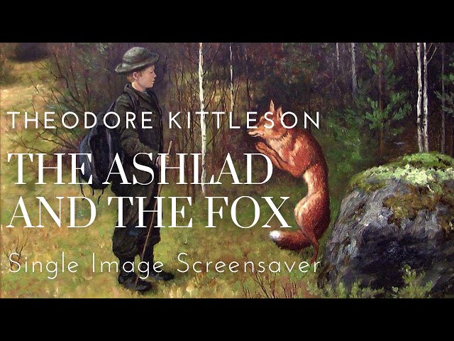 The Ashlad and the Fox Fairytale Fantasy Storybook Wallpaper Backgound Screensaver Vintage Art  HD