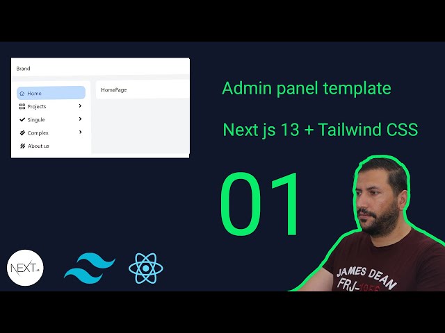 Build admin panel template from scratch | Next js And Tailwind CSS Episode 01