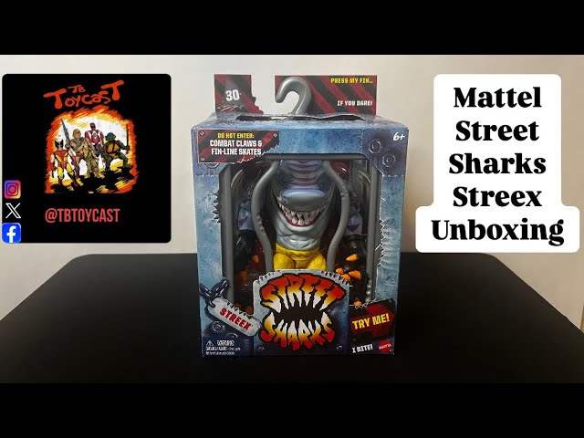 Mattel Street Sharks 30th Anniversary Streex Unboxing