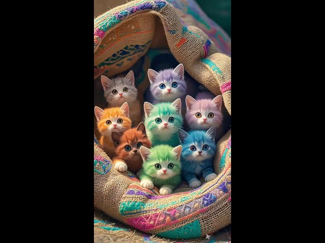 A litter of cute# adorable debut plan# adorable cat# milk cat# adorable# cured cat# AI cat dance#da