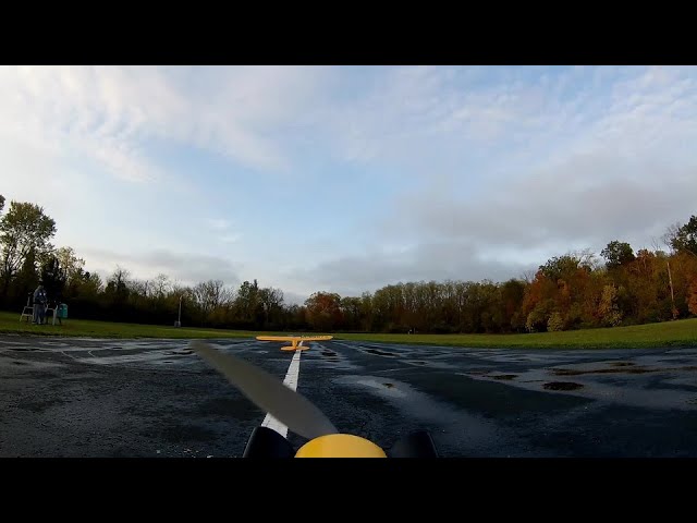 E-Flite Clipped Winged Cub Chasing Pilot Mike's Cub - runcam2