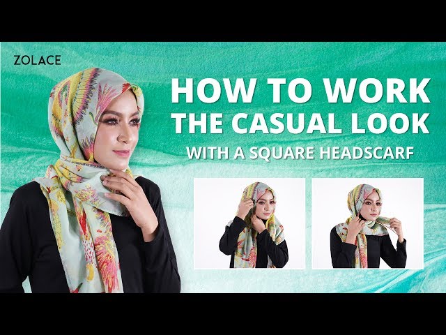 Hijab Tutorial 2017 -  How to do the fastest and easiest square headscarf style in the world!