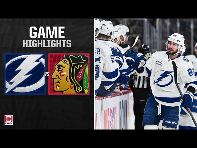 Chicago Blackhawks vs. Tampa Bay Lightning - Full Game Highlights | CHSN Chicago Blackhawks