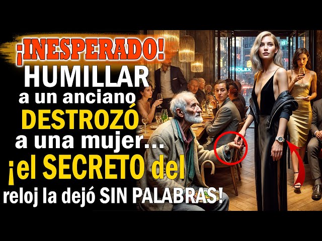 HUMILLAR a un anciano DESTROZÓ a una mujer… ¡el SECRETO del reloj la dejó SIN PALABRAS!