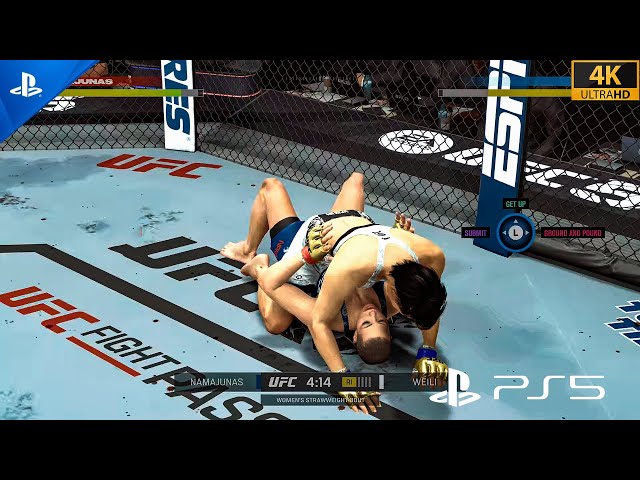 UFC 5 : ROSE NAMAJUNAS VS ZHANG WEILI | PS5 4K Gameplay