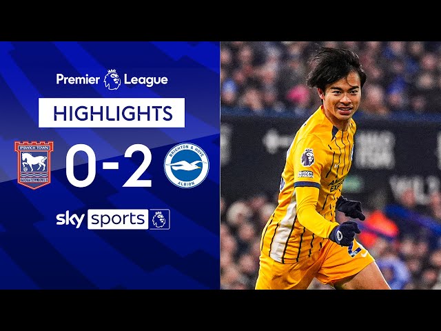 Seagulls END eight game PL winless run 💪 | Ipswich 0-2 Brighton | Premier League highlights