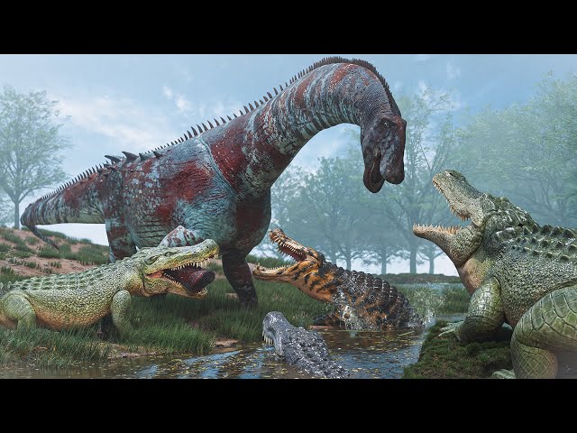 Croc Infested Waters! - Life Of A Deinosuchus | Path Of Titans