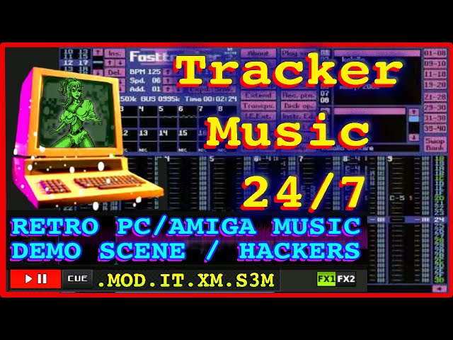 HD 24/7 Live Retro Tracker Music (C64 Amiga PC Module .MOD .IT .XM .S3M) | 1984 - 2004! (850+ songs)