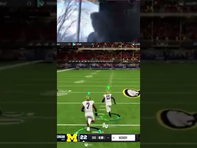 INSANE KICK RETURN😳😮 #ncaaa #collegefootball #kickreturn #touchdown #insane #viral #boom