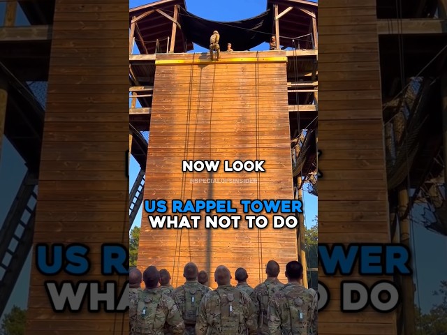 US Rappel Tower - What Not To Do