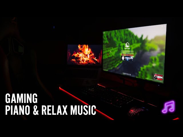 Gaming Piano - Chill Music for gaming, study, work, focus, relax, Ambiance Setup.