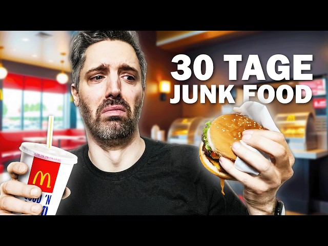 Jeden Tag nur Junk Food essen: So schlecht ging es mir 🍔 Selbstexperiment (abgebrochen)