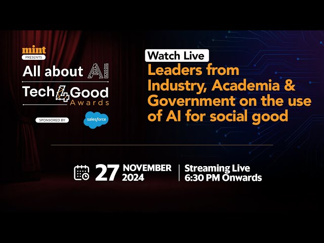 Watch Live | Leaders from Industry, Academia & Government on the use of #AI for social good #impact