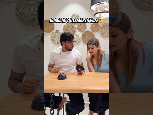 Husband vs wife challenge🤯 #ytshorts #shorts #comedyshorts #relatable #couple #challenge