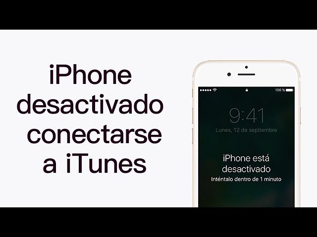 iPhone desactivado conectarse a iTunes  2020