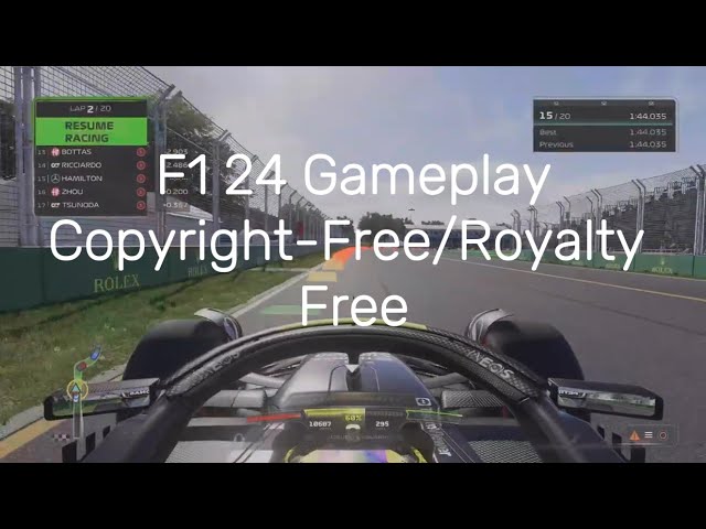 F1 24 Gameplay-No Copyright (Relaxing, Free Download, Royalty Free)