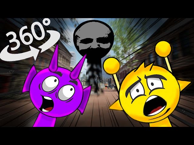 360° VR Incredibox Sprunki in town🏫🏨