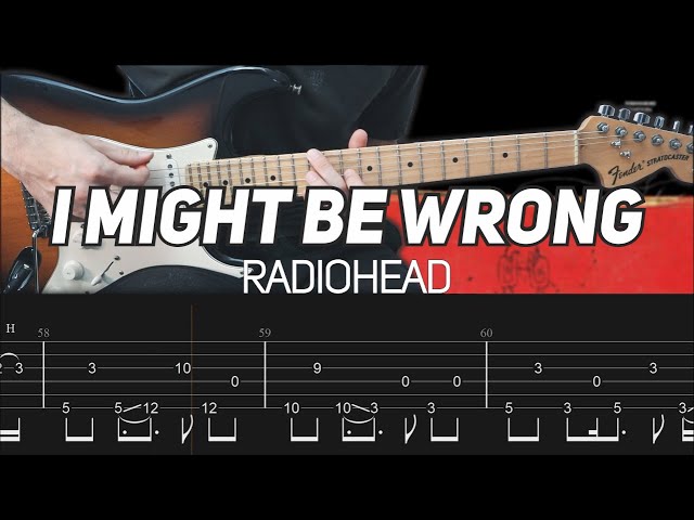 Radiohead - I Might Be Wrong (Guitar lesson with TAB)