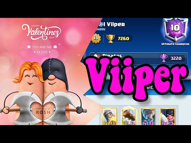 RH❄I Viiper 🏆7200 gameplays Hog Exnado GOD - Clash Royale