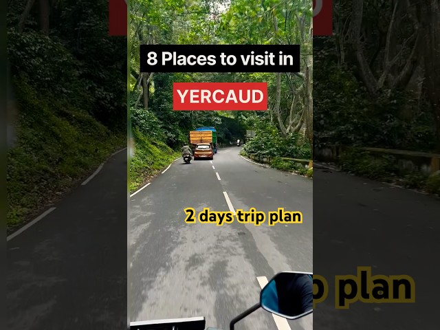 yercaud itinerary for 2 days #yercaud #bike #travel #trip #tamilnadu #tamil #nature #lake #waterfall