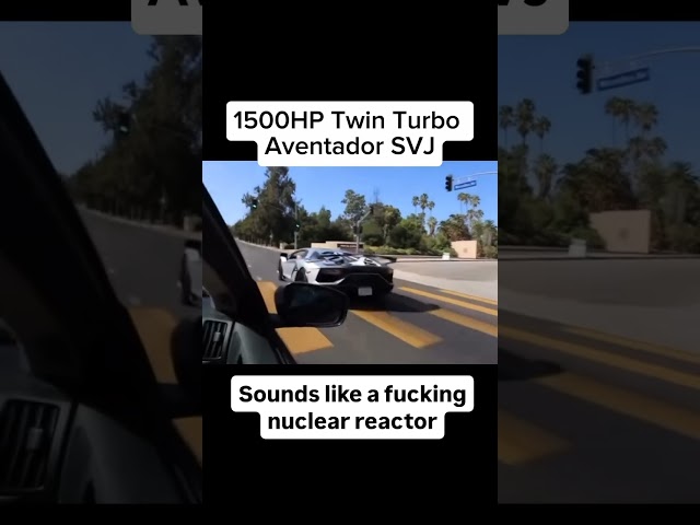 1500HP Twin Turbo Lamborghini Aventador SVJ Sounds Like a Nuclear Reactor!