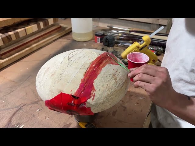 Woodturning - ugly log turn into 1500$ piece  of art