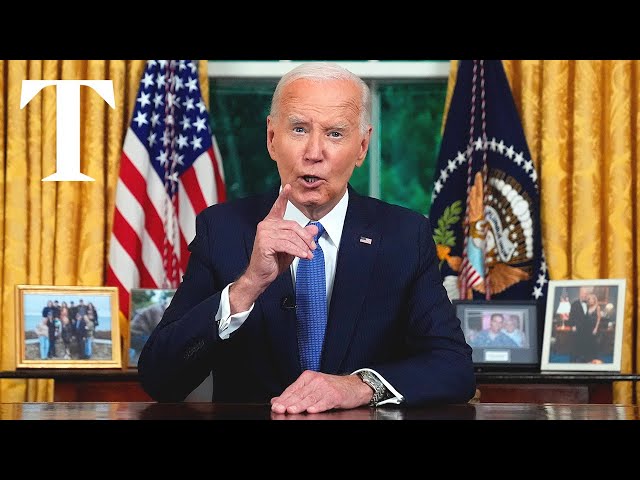 Biden warns US of "oligarchy" as Trump looms over legacy