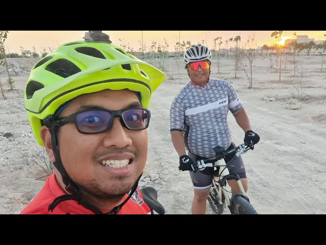 Testing the new urban mtb trail in Qatar - Education City MTB Trail (Phase 1 @ 1.30 KM)